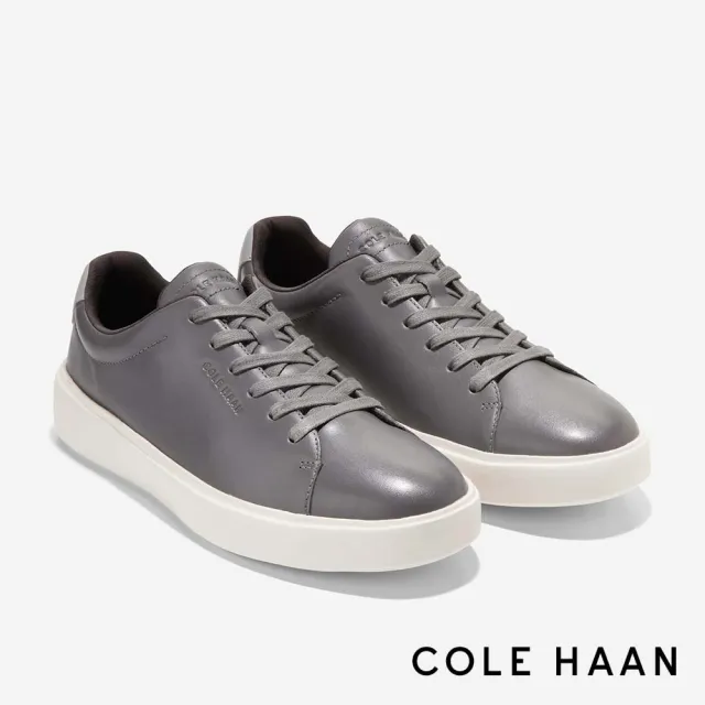 【Cole Haan】GRAND CROSSCOURT TRAVELER SNEAKER 真皮休閒鞋 男款寬楦 灰色(C38982)