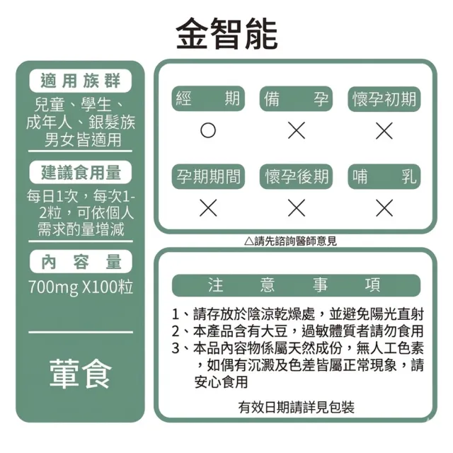 【草本之家】金智能軟膠囊6入組(100粒/入)(大豆卵磷脂.紫蘇油.亞麻仁油)