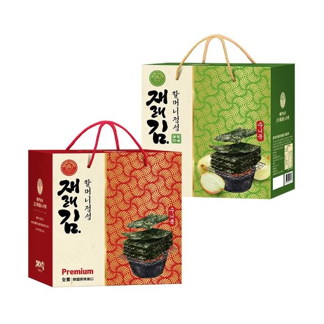 【SUNI COOK 順伊奶奶】海苔經典禮盒中秋(原味81g／洋蔥口味90g／綜合口味)
