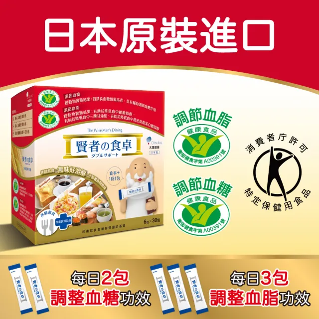 【賢者之食桌】纖維粉末包 3盒組(30包/盒-膳食纖維 2項健康食品標章 調節血糖血脂 日本原裝進口)