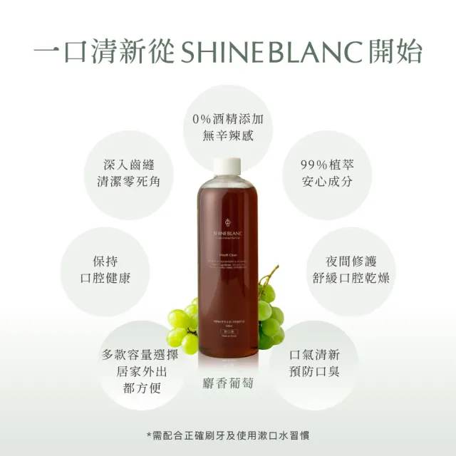 【SHINE BLANC】清新漱口水隨身4盒組(綜合)