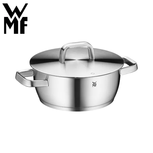 【WMF】霧光系列 Iconic 不鏽鋼低身湯鍋 22cm 3.2L IH爐/電磁爐/瓦斯爐適用
