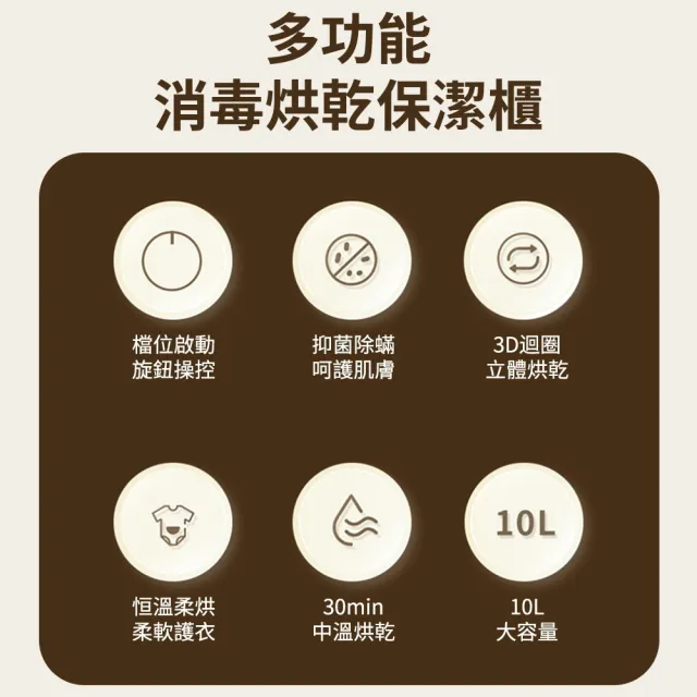 【KOGURE 小慕】SUOMISI索密斯多功能保潔櫃 紫外線消毒烘乾二合一櫃 小型機械定時低溫熱風烘