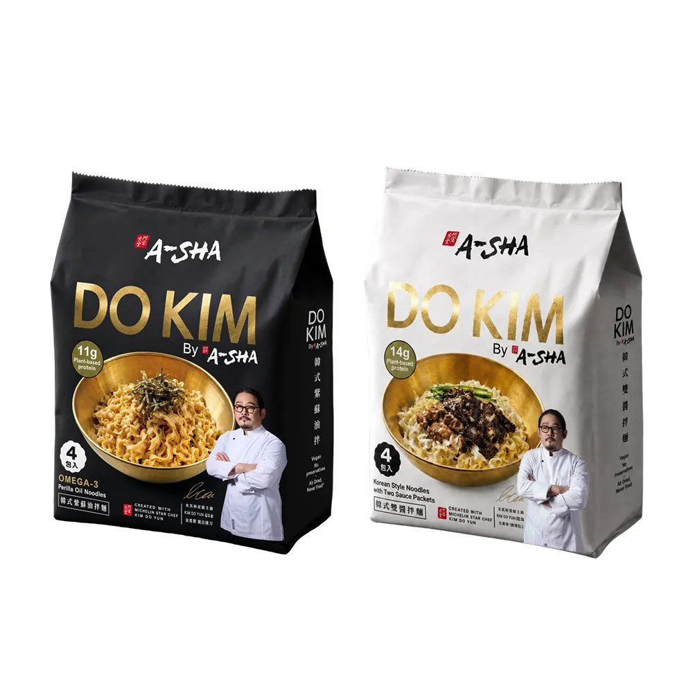 【DO KIM】黑白大廚金度潤拌麵 4包/袋*2袋(紫蘇油/韓式雙醬)