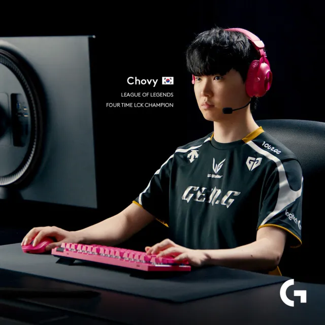 【Logitech G】PRO 2 LIGHTSPEED 無線電競滑鼠(桃紅 GPW2)