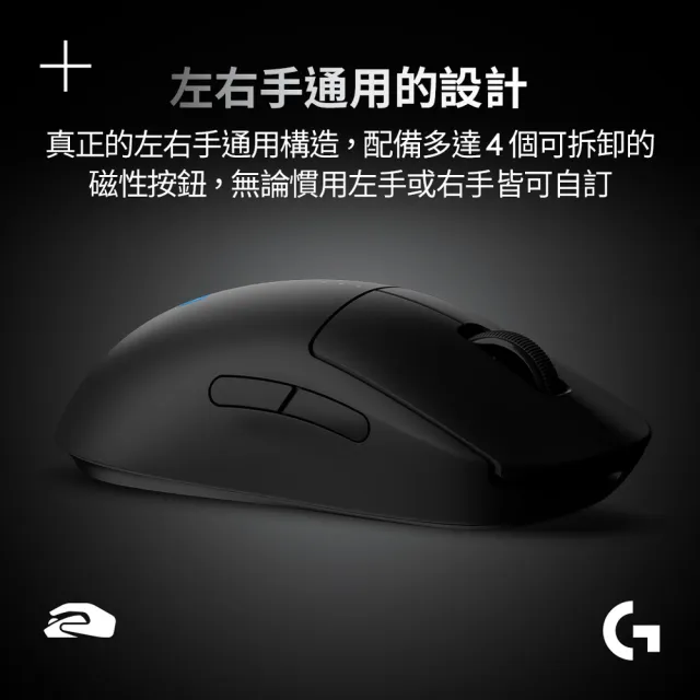 【Logitech G】PRO 2 LIGHTSPEED 無線電競滑鼠(桃紅 GPW2)