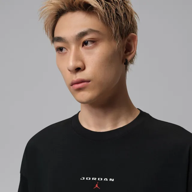 【NIKE 耐吉】短袖上衣 男 T恤 喬丹 超寬鬆 AS M J FLT ES 96 OS PCH SS CRW 黑 IO0035-010