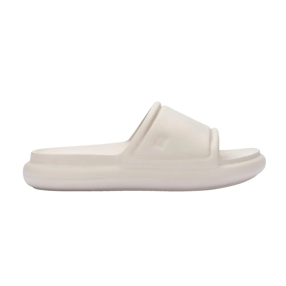 【Melissa】極簡素色寬帶拖鞋(米色)
