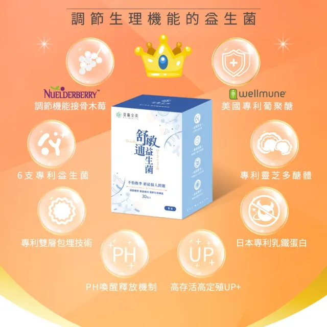 【荃贏全美】舒敏通益生菌x4盒組(共120包；葡萄口味)
