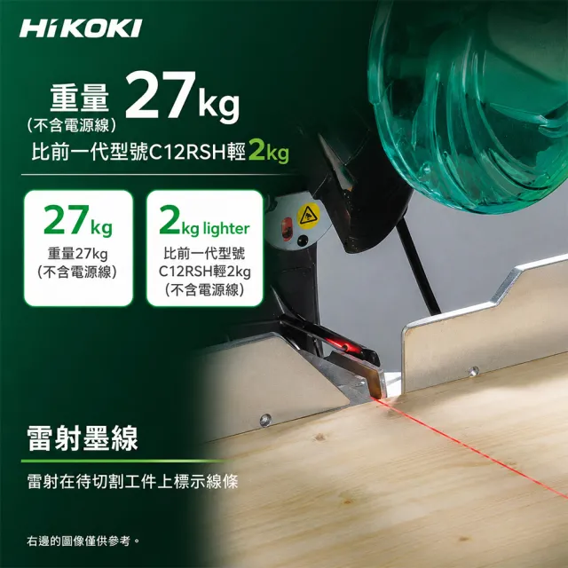 【HiKOKI】滑動式多角度切斷機12吋 (C12RSH2)