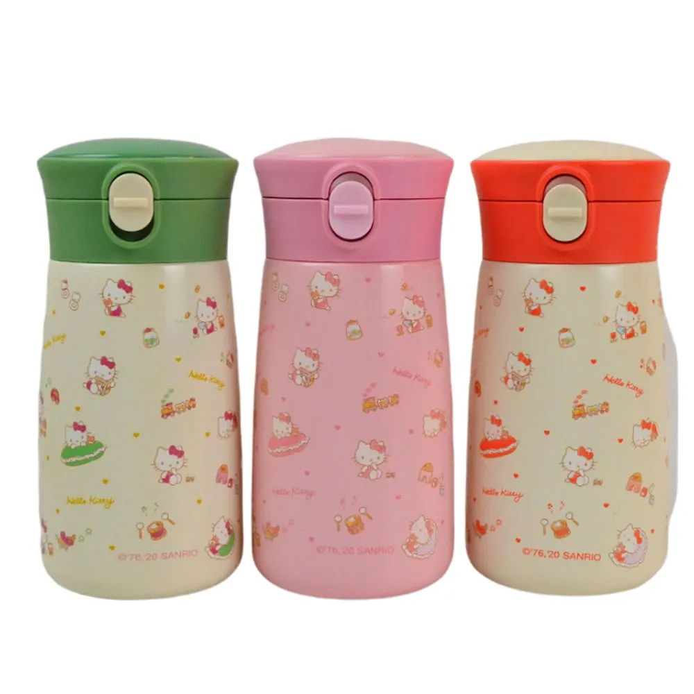 【優貝選】HELLO KITTY 316不鏽鋼迷你口袋杯 兩用 保冷/保溫 直飲式水壺 280ML(平輸品)