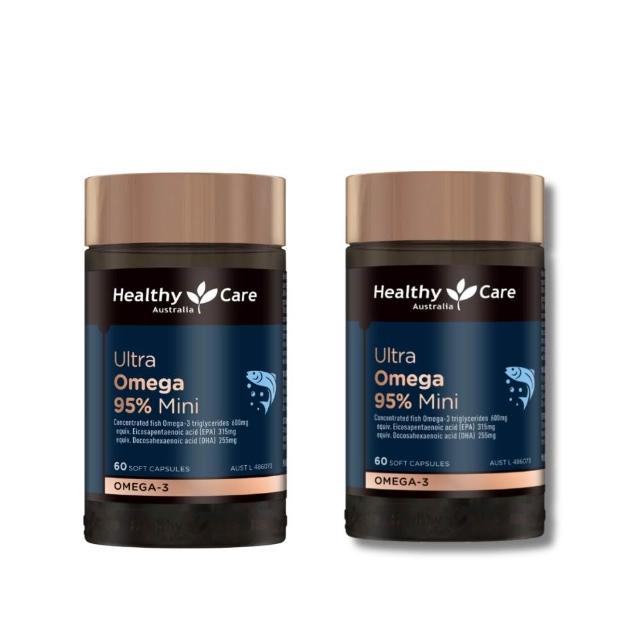 【Healthy care】超級Omega-3 95% 迷你魚油膠囊 ★ 二入組