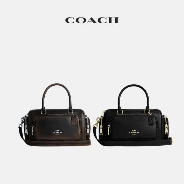 【COACH】蔻馳官方直營 ROWAN SATCHEL 口袋細節手袋 斜背包 手提包-多色任選(CES79/CES83)