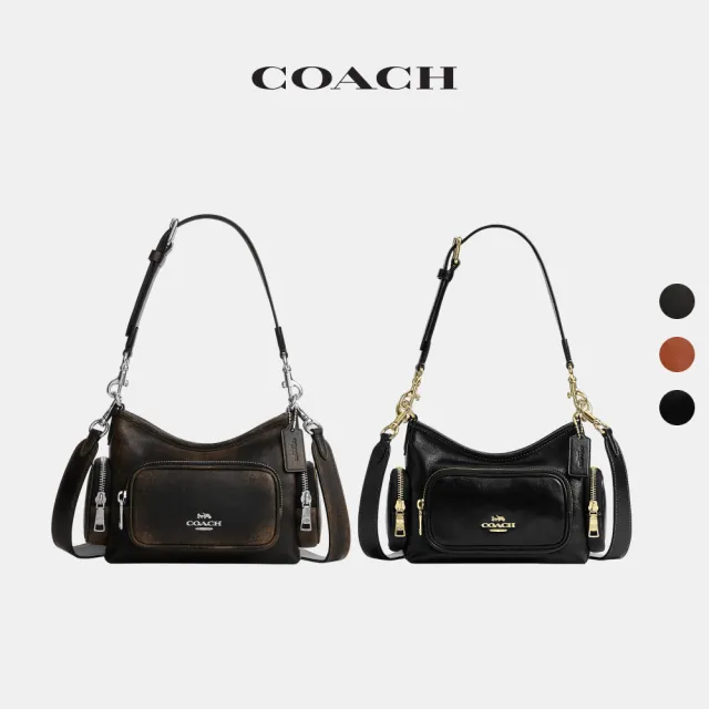 【COACH】蔻馳官方直營 LAUREL 22 口袋細節單肩手袋 單肩包 斜背包-多色任選(CEU27/CEU29)