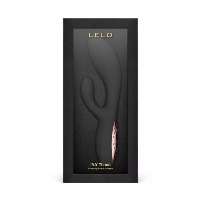 【LELO】INA Thrust (App) 伸縮兔耳棒-黑