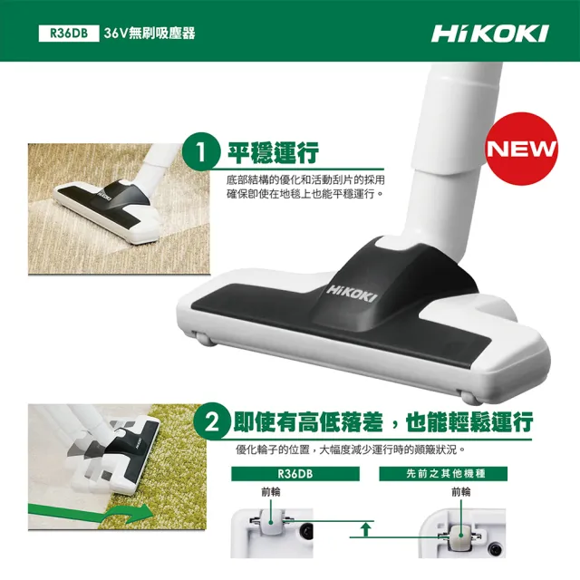 【HiKOKI】MV 36V 無刷集塵器(單電) R36DB
