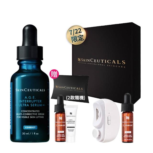 【Skin Ceuticals 修麗可】A.G.E.極效賦活緊緻精華 30ml_禮盒組(普拉斯鏈/促進膠原/AGE精華/抗老)