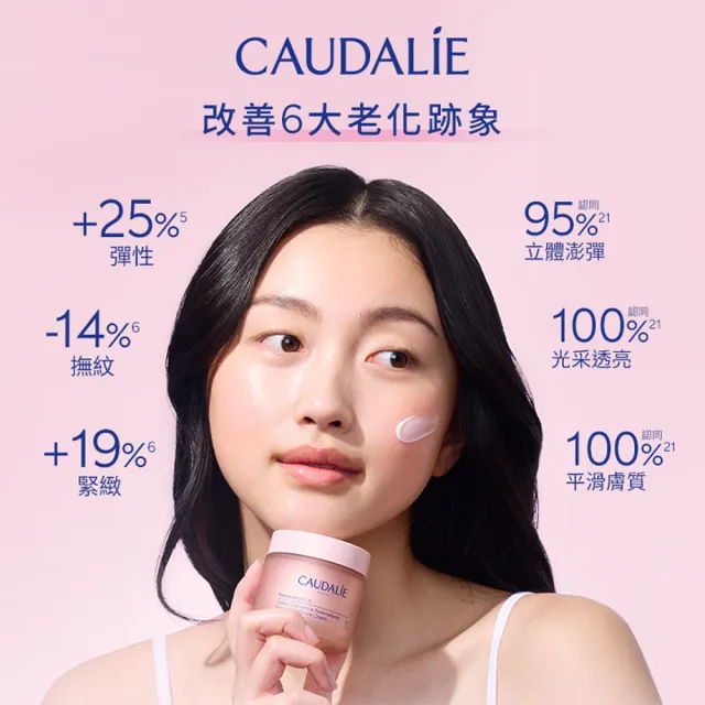 【CAUDALIE 歐緹麗】福利品★白藜蘆醇立體緊緻絲漾面霜 50ml