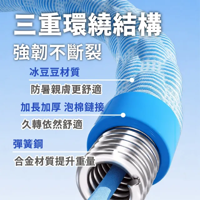 【keep power】冰豆豆涼感呼拉圈2KG ( 涼感呼拉圈 冰豆豆呼拉圈 冰絲呼拉圈 呼拉圈 彈簧呼拉圈 )