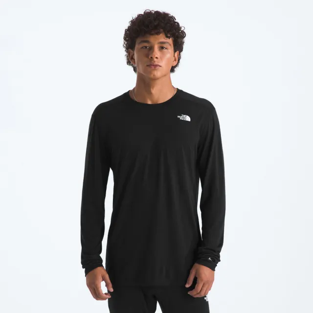 【The North Face】北臉 長袖上衣 男 吸濕排汗 TNF X SW M MERINO BLEND 150 L/S CREW 黑 NF0A8J2XJK3