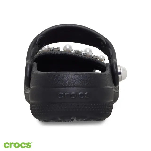 【Crocs】女鞋 經典珍珠芭蕾鞋 洞洞鞋 黑色(213990-001)
