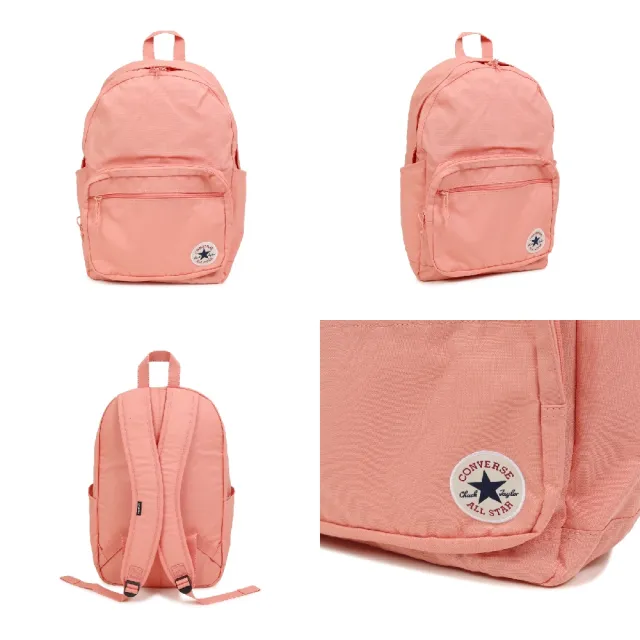 【CONVERSE】後背包 Go 2 Backpack 15吋筆電包 粉 雙肩包 書包 水瓶側袋 10020533A28