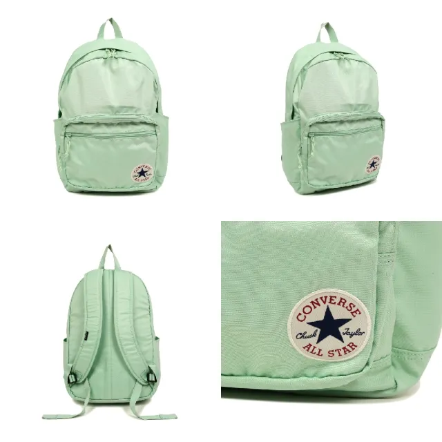 【CONVERSE】後背包 Go 2 Backpack 15吋筆電包 綠 雙肩包 書包 水瓶側袋 10020533A13