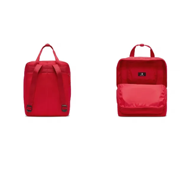 【CONVERSE】後背包 Small Square 13吋筆電包 防潑水 紅 書包 10026013A06