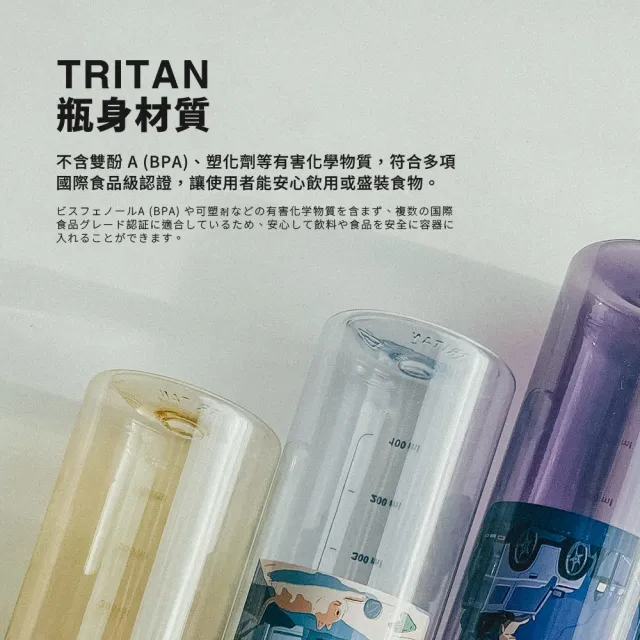 【Maru 丸山製研】買1送1-_美國Tritan彈蓋提把吸管兩用水壺1000ml(雙飲水壺/大容量/吸管水壺/運動水壺)