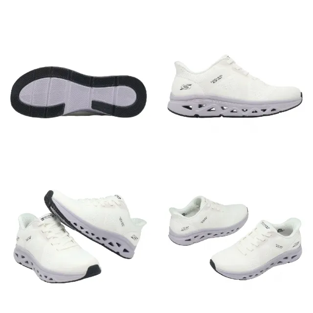 【SKECHERS】休閒鞋 Bobs Arc Waves Remix Slip-Ins 女鞋 白 117863WLV