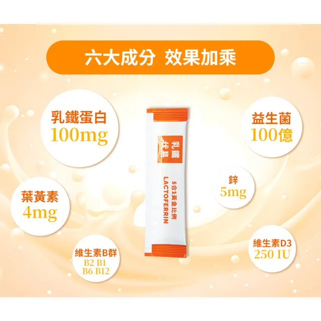【Prolactix 寶晶】乳鐵伏易3入組(乳鐵蛋白.益生菌.增強體力.體內環保)