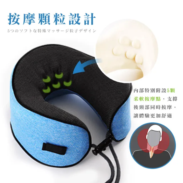 【Beroso 倍麗森】BOBO360度U型環繞旅行記憶護頸枕 午睡枕 旅行枕 旅遊 輕量舒適 飛機枕 U型枕 頸枕