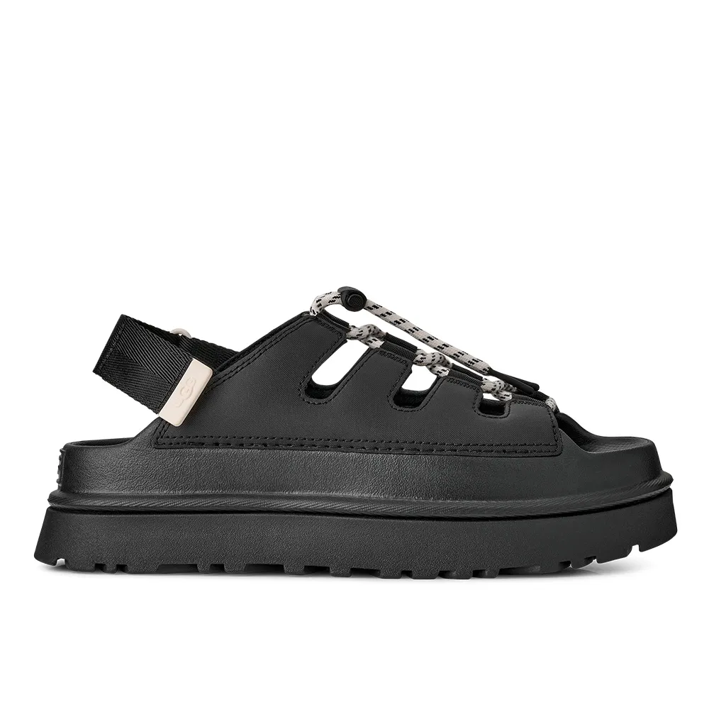 【UGG】涼鞋女鞋 厚底涼鞋 抽繩涼鞋 GoldenGlow Toggle 黑色 UG1179370BLK
