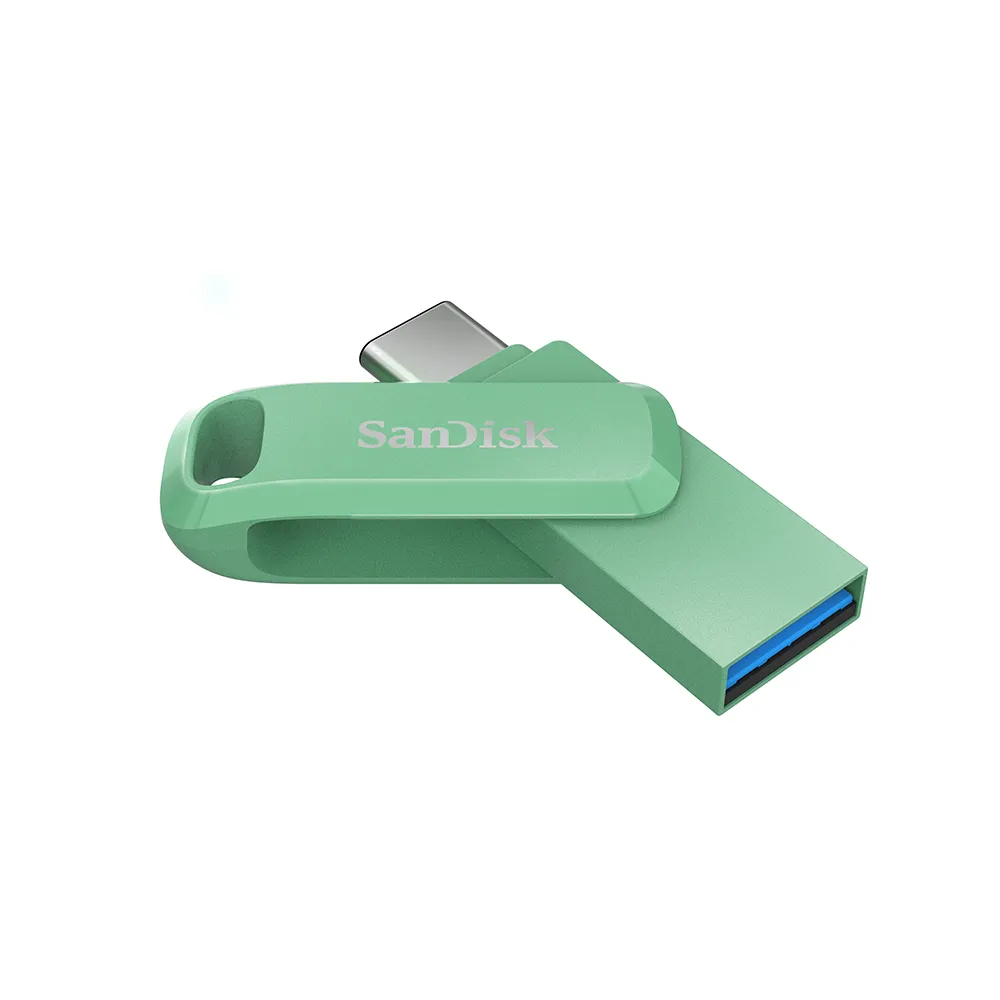 【SanDisk 晟碟】Ultra Go Type-C 雙用隨身碟草本綠512GB(公司貨)