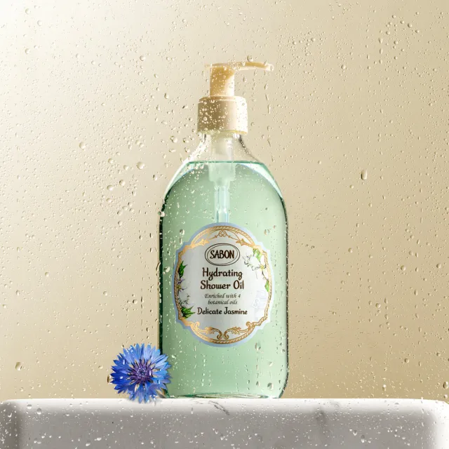 【SABON】官方直營 沐浴彈潤保濕組(輕潤沐浴油500ml+保濕光萃油100ml)