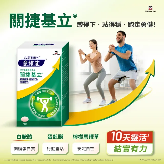 【Sustenium 意維能】關捷基立蛋殼膜(90錠/盒-Hiker CP代言)