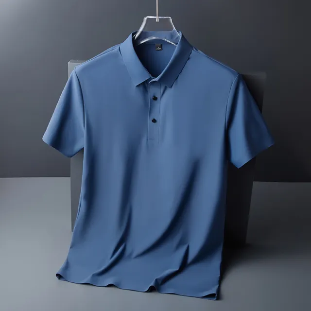 【巴黎精品】現貨+預購 POLO衫短袖上衣(冰絲無痕商務透氣男裝18色a1eo1)