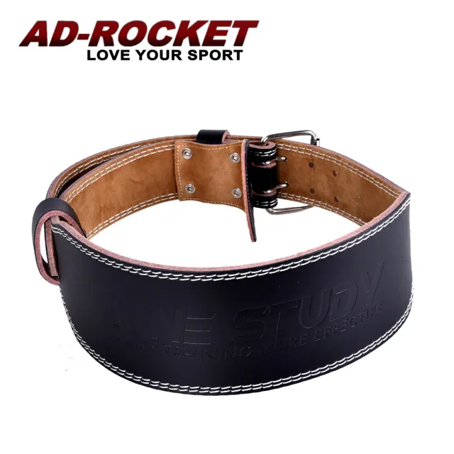 【AD-ROCKET】牛皮革絨面健身腰帶/健力/舉重/重訓腰帶