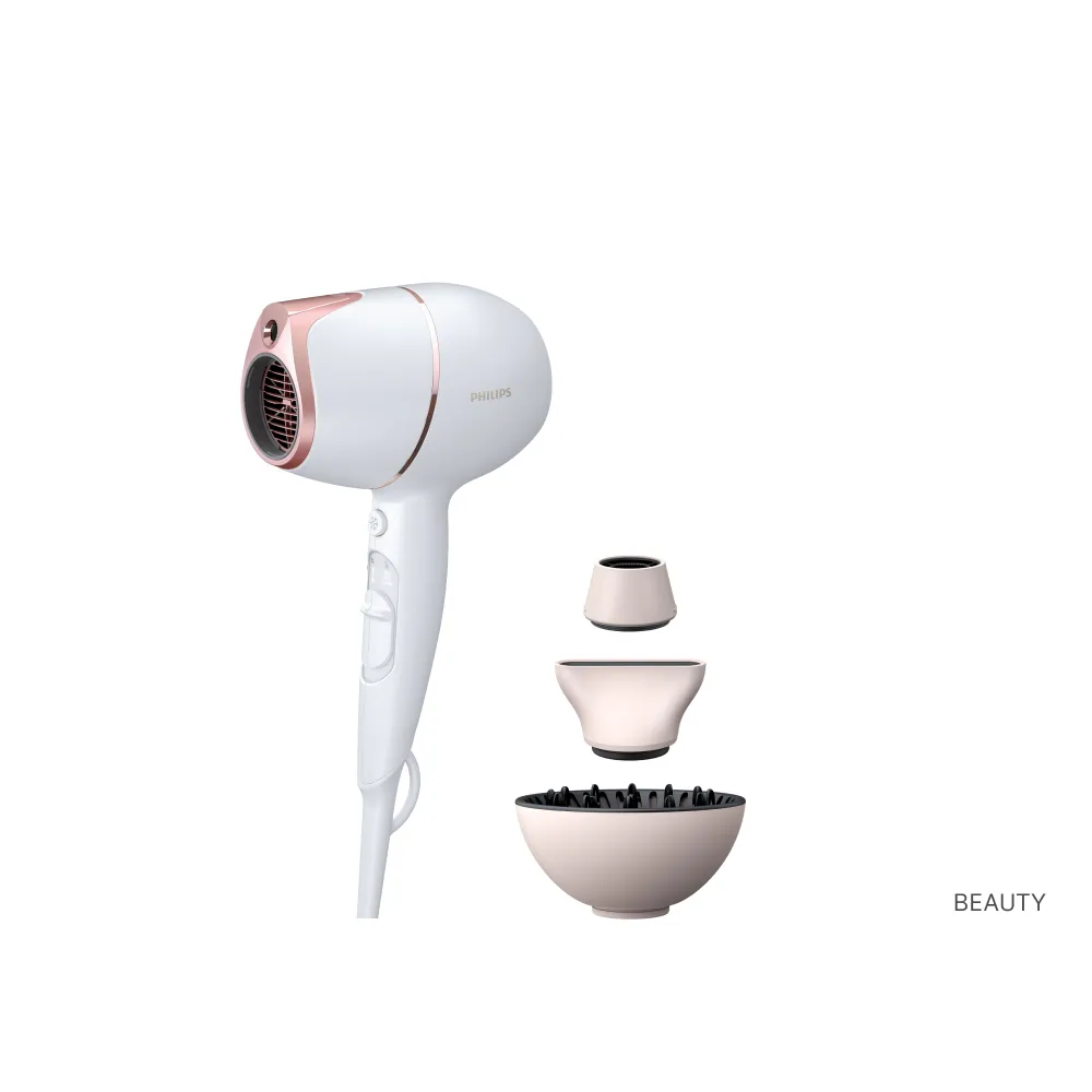 【Philips 飛利浦】BHD628 Adele AI頂級智能吹風機 (SenseIQ/豪華禮盒組/鎖水護髮/官方直營)