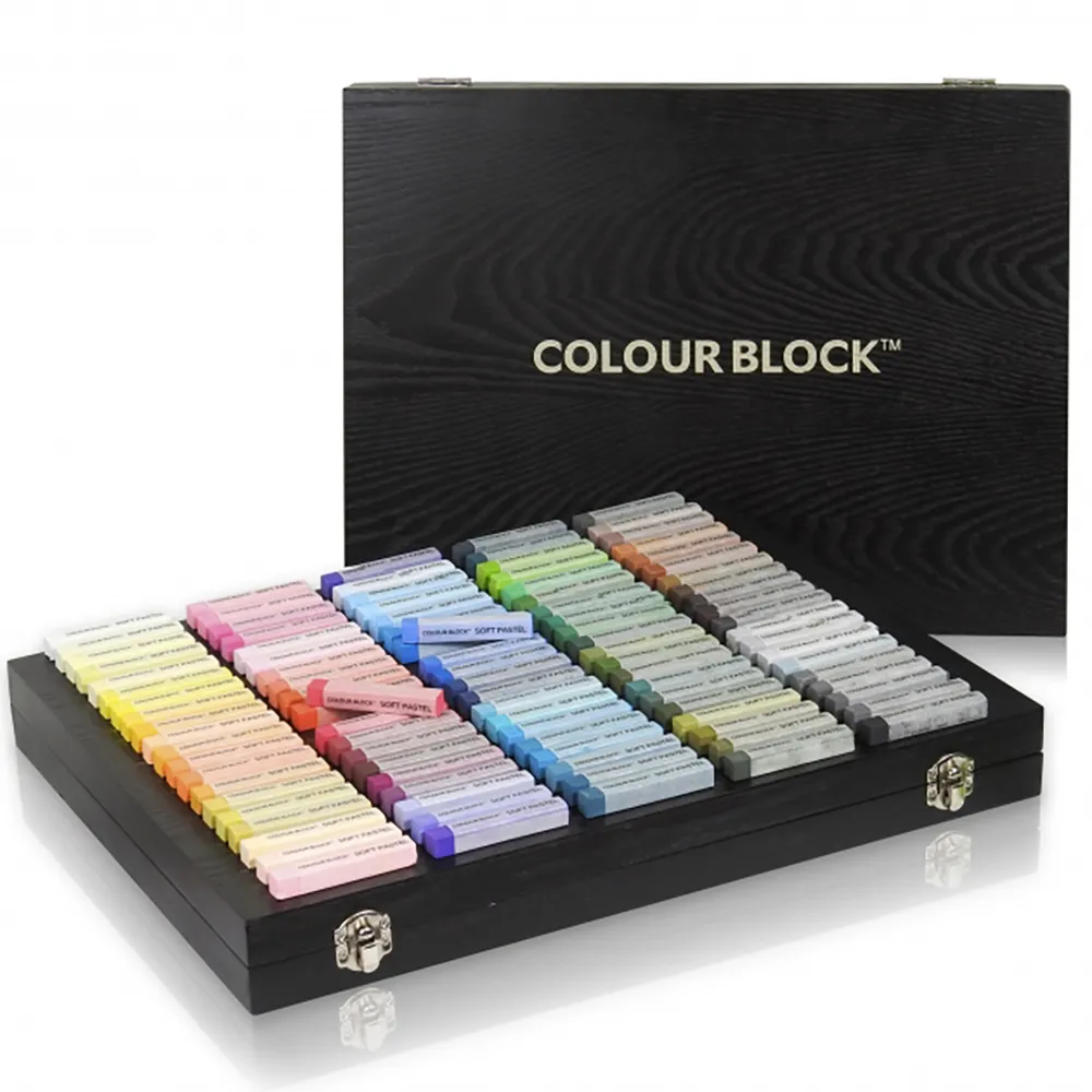 【COLOUR BLOCK】專業100色粉 柔滑顯色 兒童禮物(作畫教學粉彩)