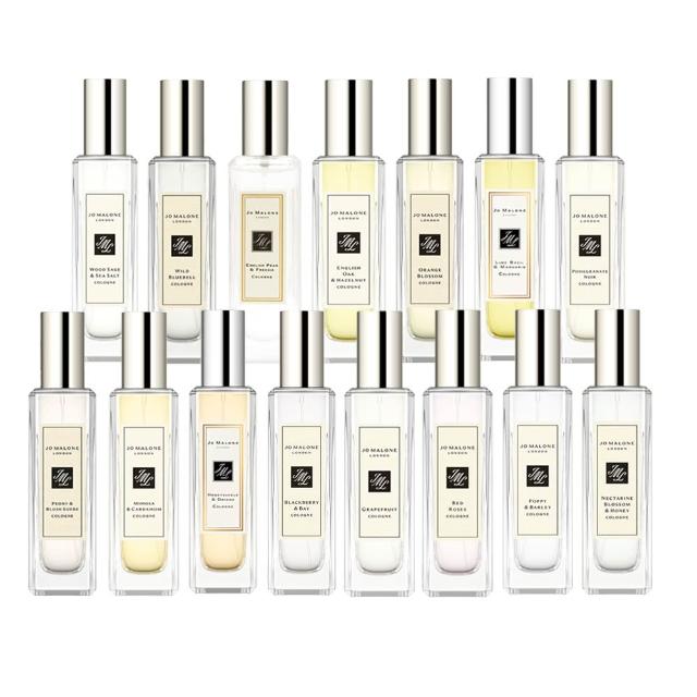 【Jo Malone】香水30ml-藍風鈴/黑石榴/含羞草與小荳蔻/葡萄柚/紅玫瑰/罌粟花與大麥