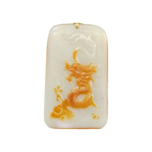 【藏古祥館】和田 龍行天下 SQE15 (和田玉)