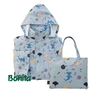 【Bonita 葆倪】海底世界  透氣輕量雨衣/965-5201-52/灰藍色(會呼吸的透氣輕量雨衣)