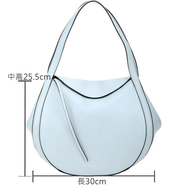 【Wandler】Lin Bag 小牛皮手提 肩背包(淺灰藍色)(義大利皮革 小眾精品)