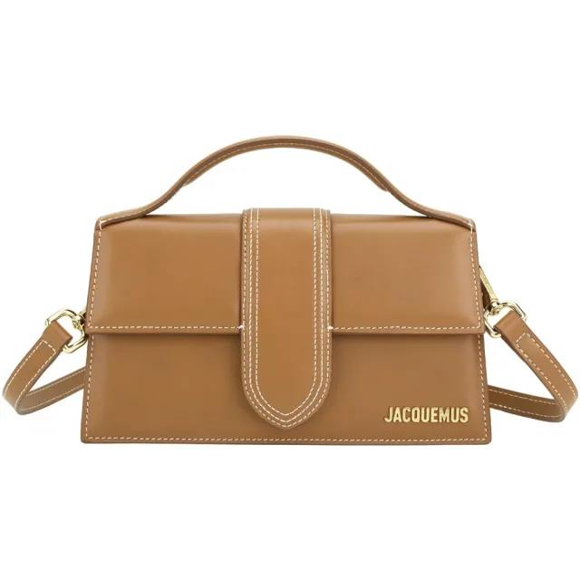 【JACQUEMUS】Le grand Bambino 小牛皮手提 肩背信封包(棕色)(南法小眾精品)