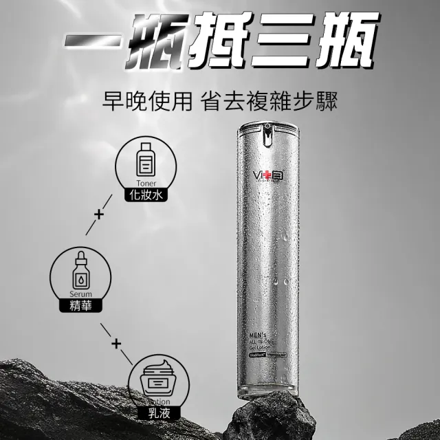 【Swissvita 薇佳】ALL IN ONE 全效男士水凝露50ml 3入組