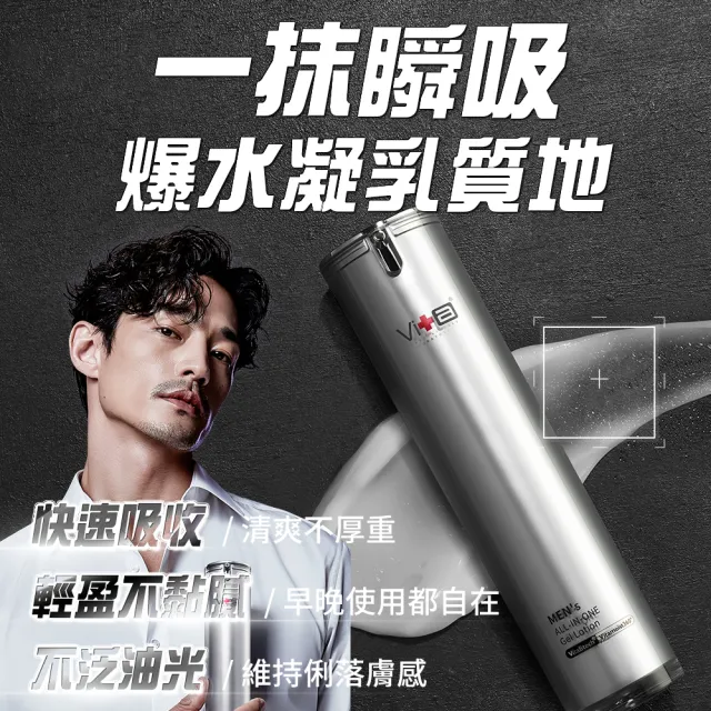 【Swissvita 薇佳】ALL IN ONE 全效男士水凝露50ml 3入組