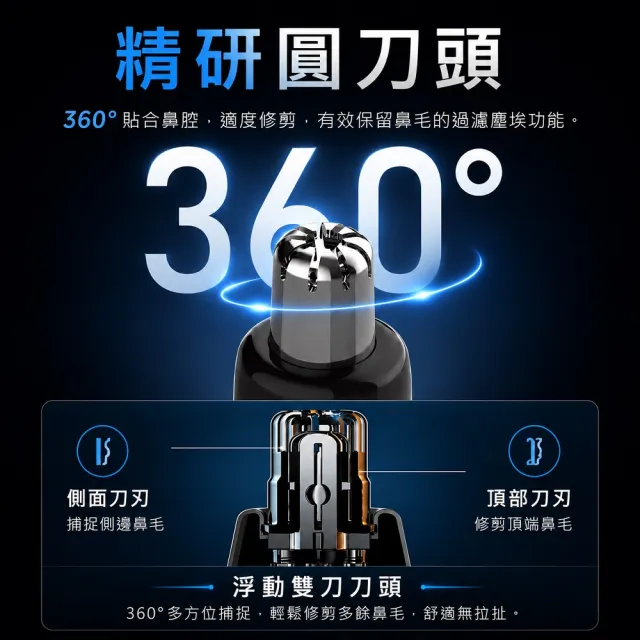 【SAMPO 聲寶】鋁合金電動鼻毛刀(EY-Z2204L)