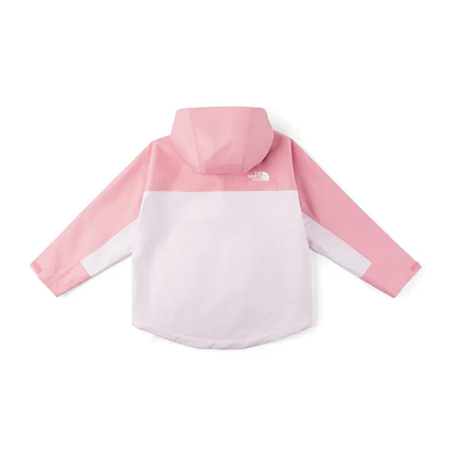 【The North Face】北面M66兒童粉色DRYVENT防水連帽衝鋒衣|8J7YS7M