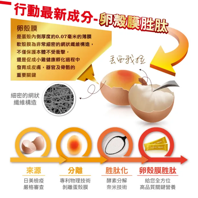 【KENICHI 健一】顧關鍵 日本原裝非變性二型膠原蛋白+卵殼膜胜+維生素D3_PRO強化版x2盒(銀髮/行動保健)